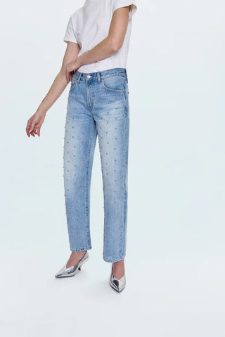 LEXI BOWED STRAIGHT JEANS