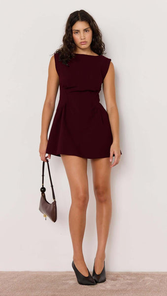 Romy Mini Dress Wine