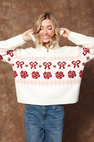 GIORGIA LONG SLEEVE TROYER NECK PULL OVER