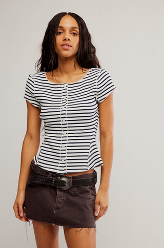 MOST WANTED STRIPED CARDI