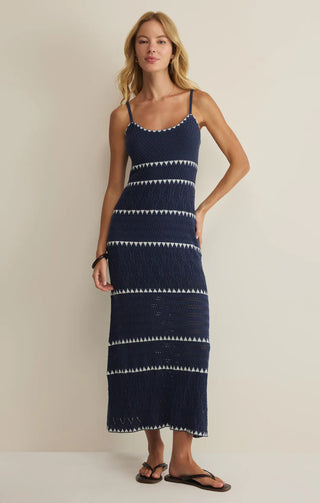 CATAMARAN STRIPED MAXI DRESS