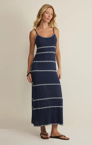 CATAMARAN STRIPED MAXI DRESS