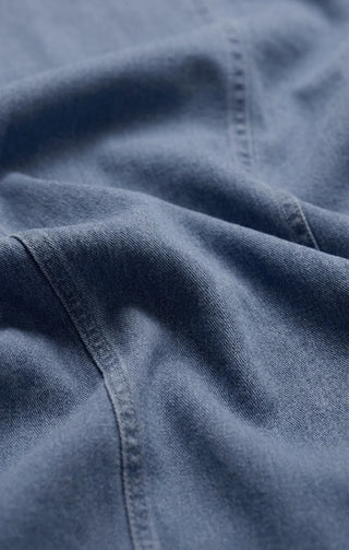 LEONORA INDIGO MIDI DRESS