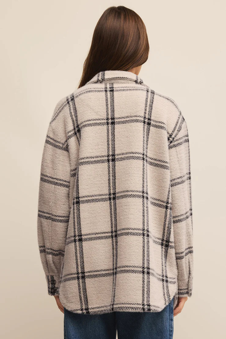 PLAID TUCKER JACKET
