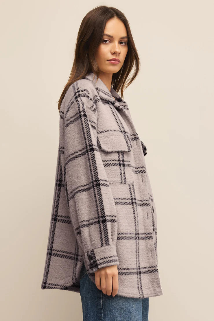 PLAID TUCKER JACKET