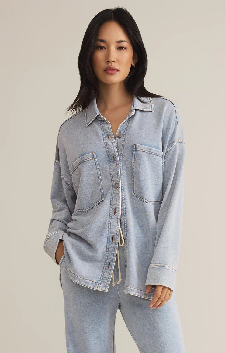 ALL DAY KNIT DENIM JACKET