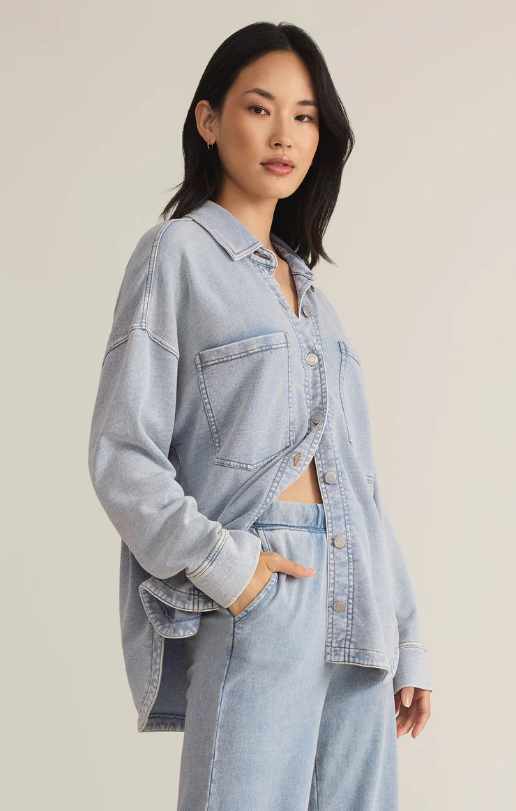 ALL DAY KNIT DENIM JACKET