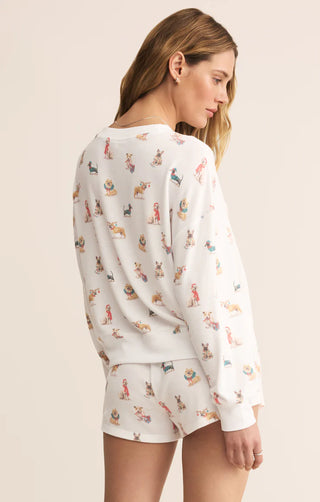 COZY UP PUP LS TOP
