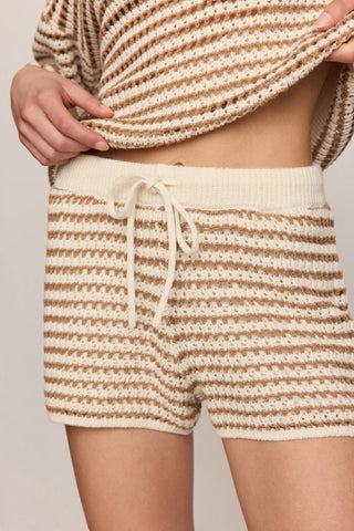 LYLA STRIPED SWEATER SHORT