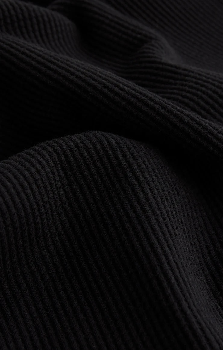 Close-up of black textured fabric