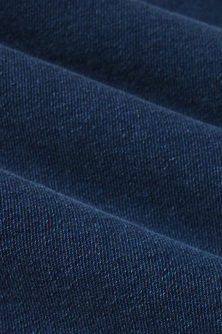 DELPHINE KNIT DENIM SWEATSHIRT