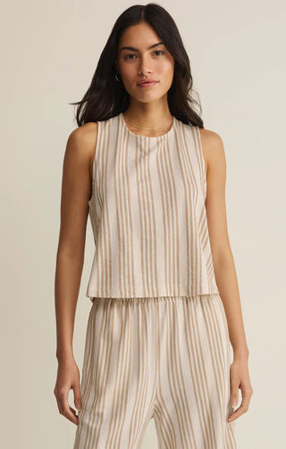 SLOANE KNIT STRIPED TOP