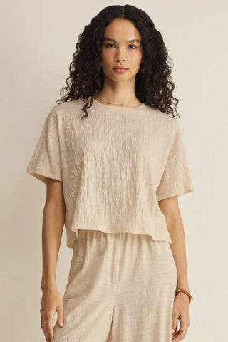 SWAY TEXTURED CROPPED TEE