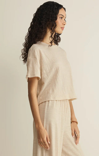 SWAY TEXTURED CROPPED TEE