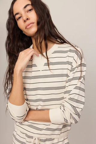 STAND OUT STRIPED SWEATSHIRT