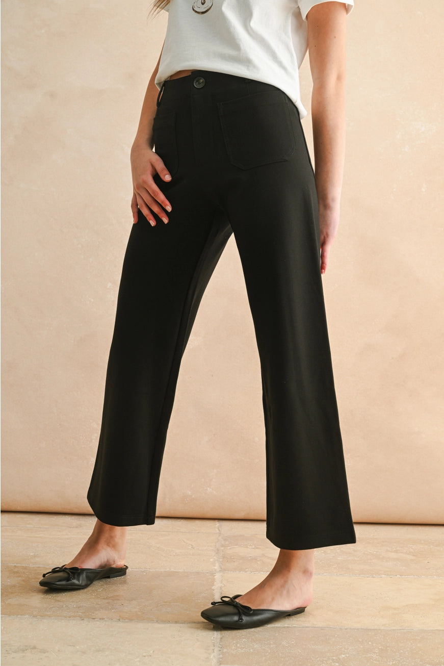 2 POCKETS PONTE PANTS