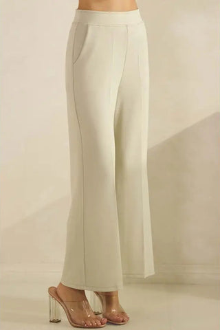 LIGHTWEIGHT MODAL WIDE-LEG CROP PANTS
