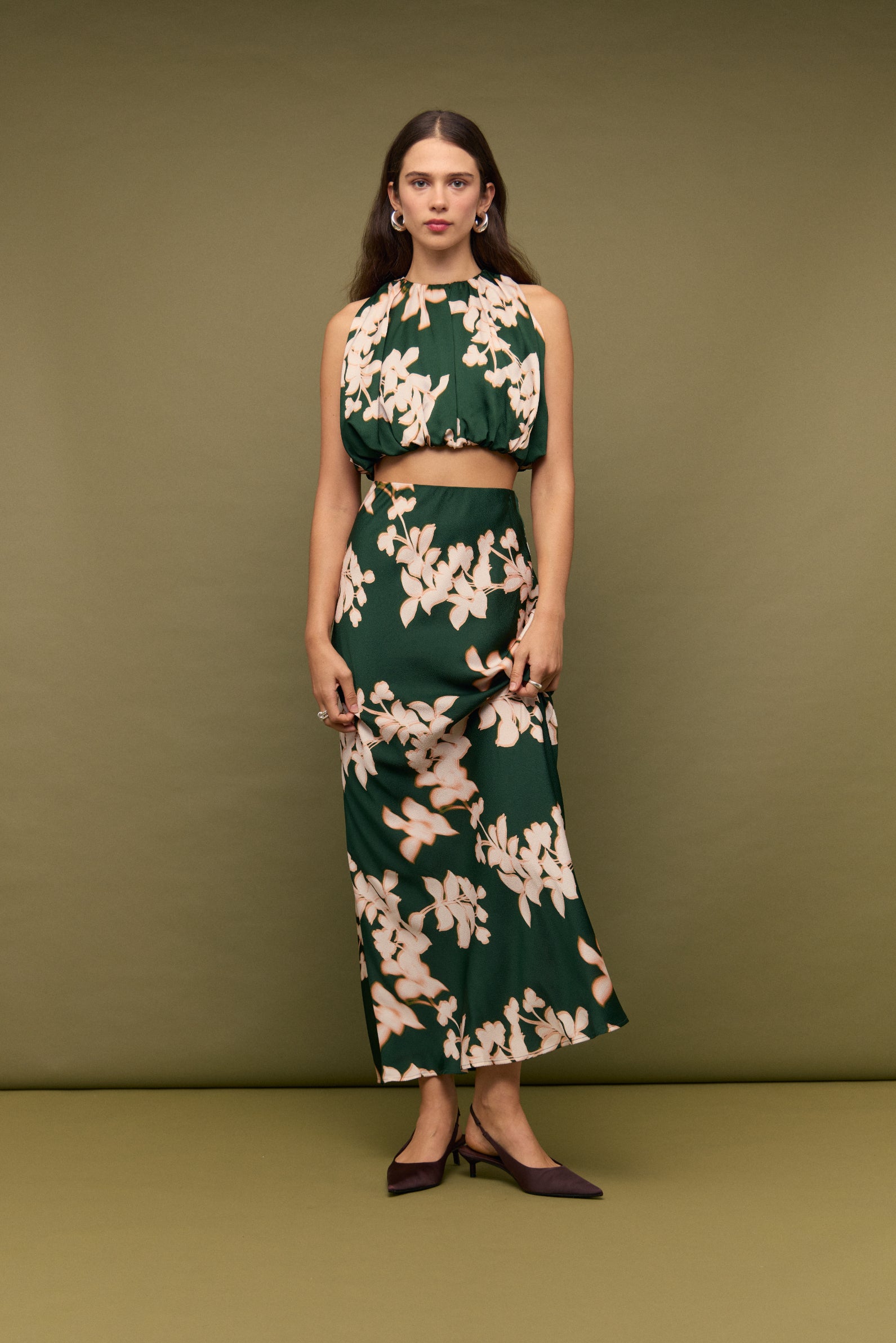 VILMA MAXI BIAS SKIRT