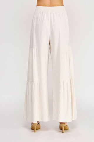 BELLA LINEN TIERED PANT