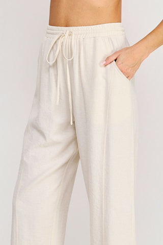 AMALFI IVORY TAPERED PANTS