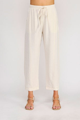 AMALFI IVORY TAPERED PANTS