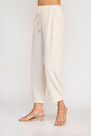 AMALFI IVORY TAPERED PANTS