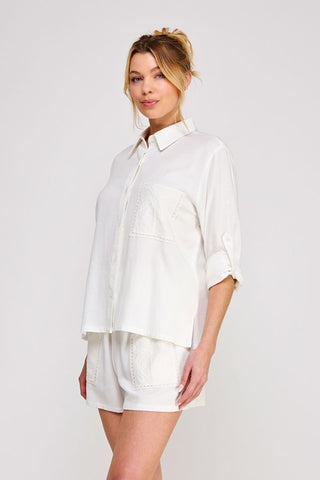 SHORELINE BUTTON DOWN TOP