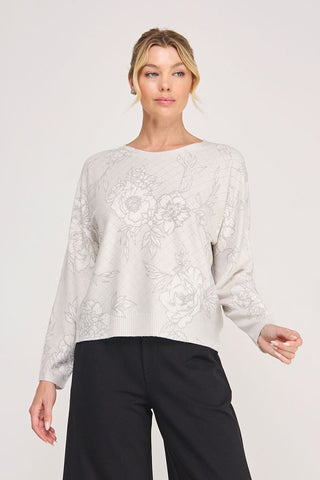 SKETCHED IN BLOOM SWEATER