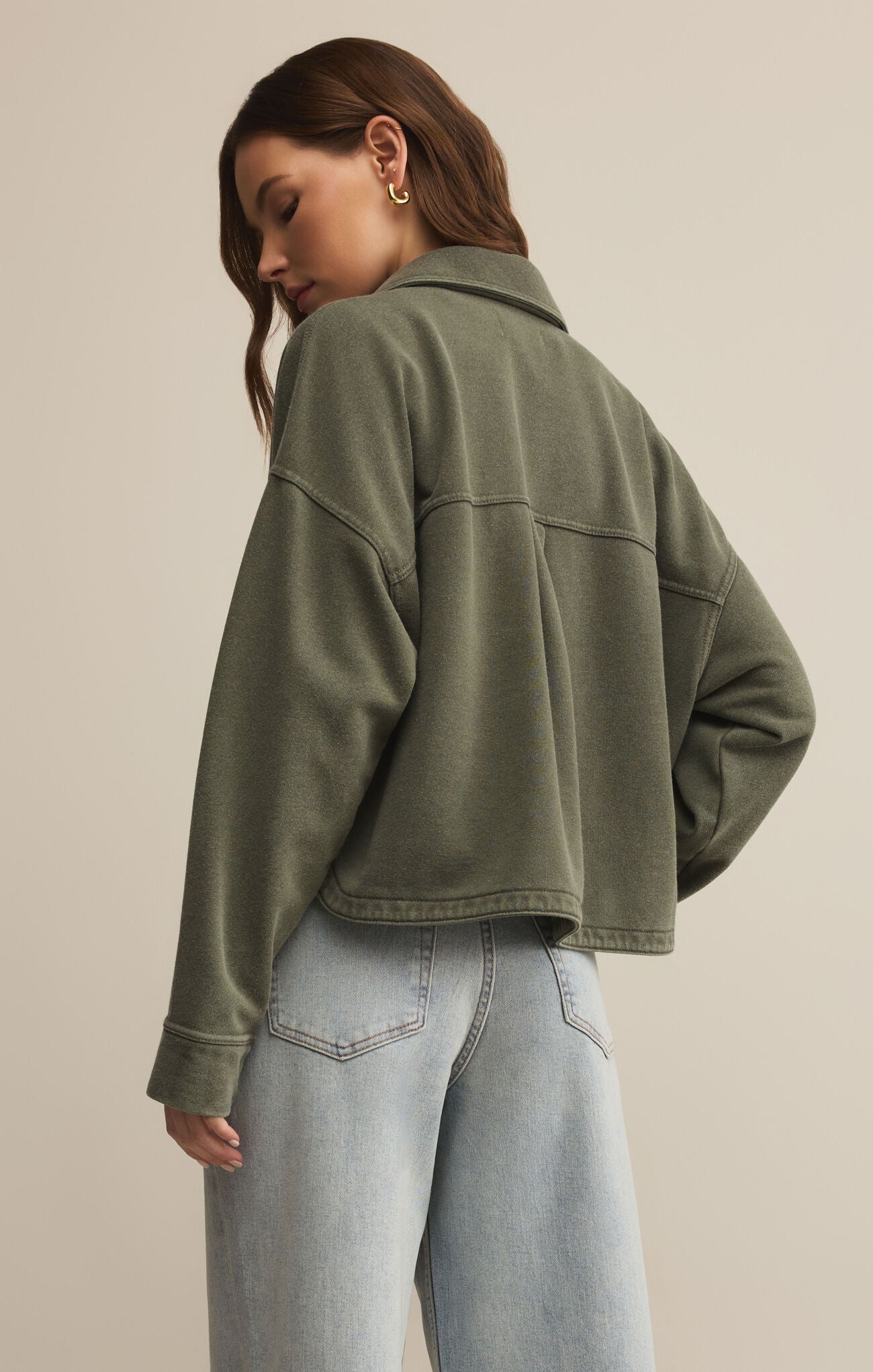 ALL DAY CROPPED KNIT JACKET
