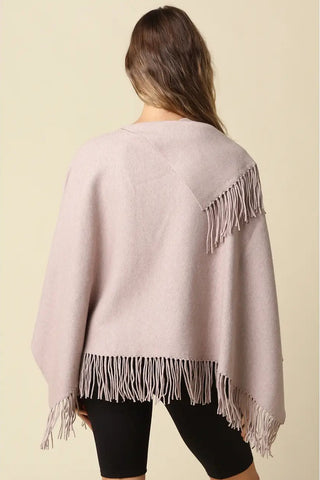 SOPHIE FRINGE PONCHO