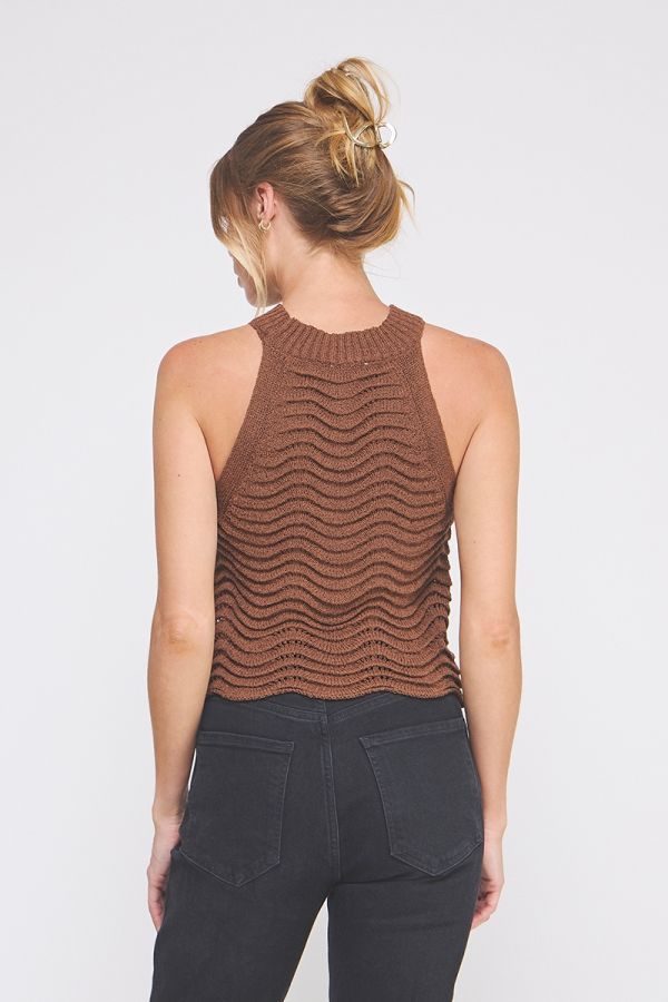 RILEY KNIT HALTER TANK
