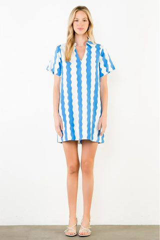 THE BLUE HORIZON MINI DRESS