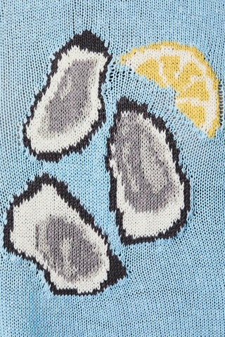 ROUND NECK LONG SLEEVE OYSTER SWEATER