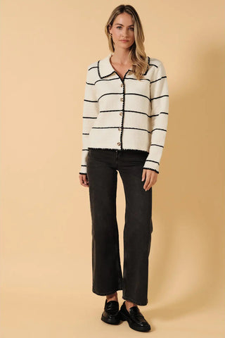 PARIS STRIPE CARDIGAN