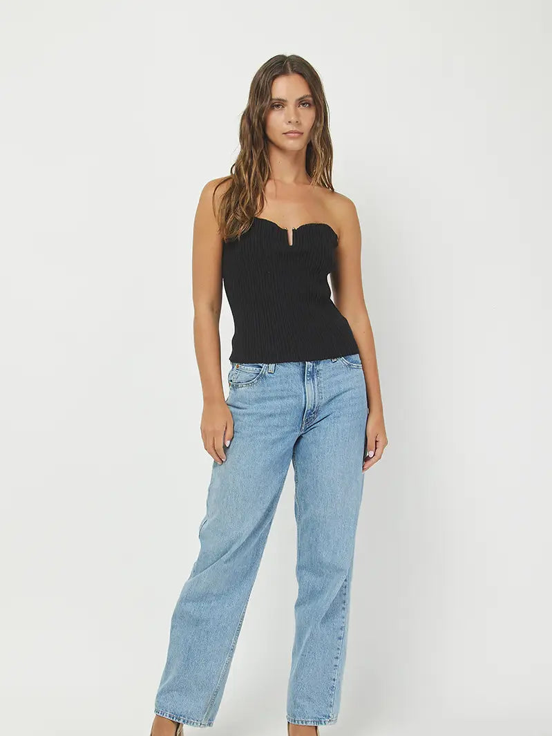 LUNA SWEATER TUBE TOP