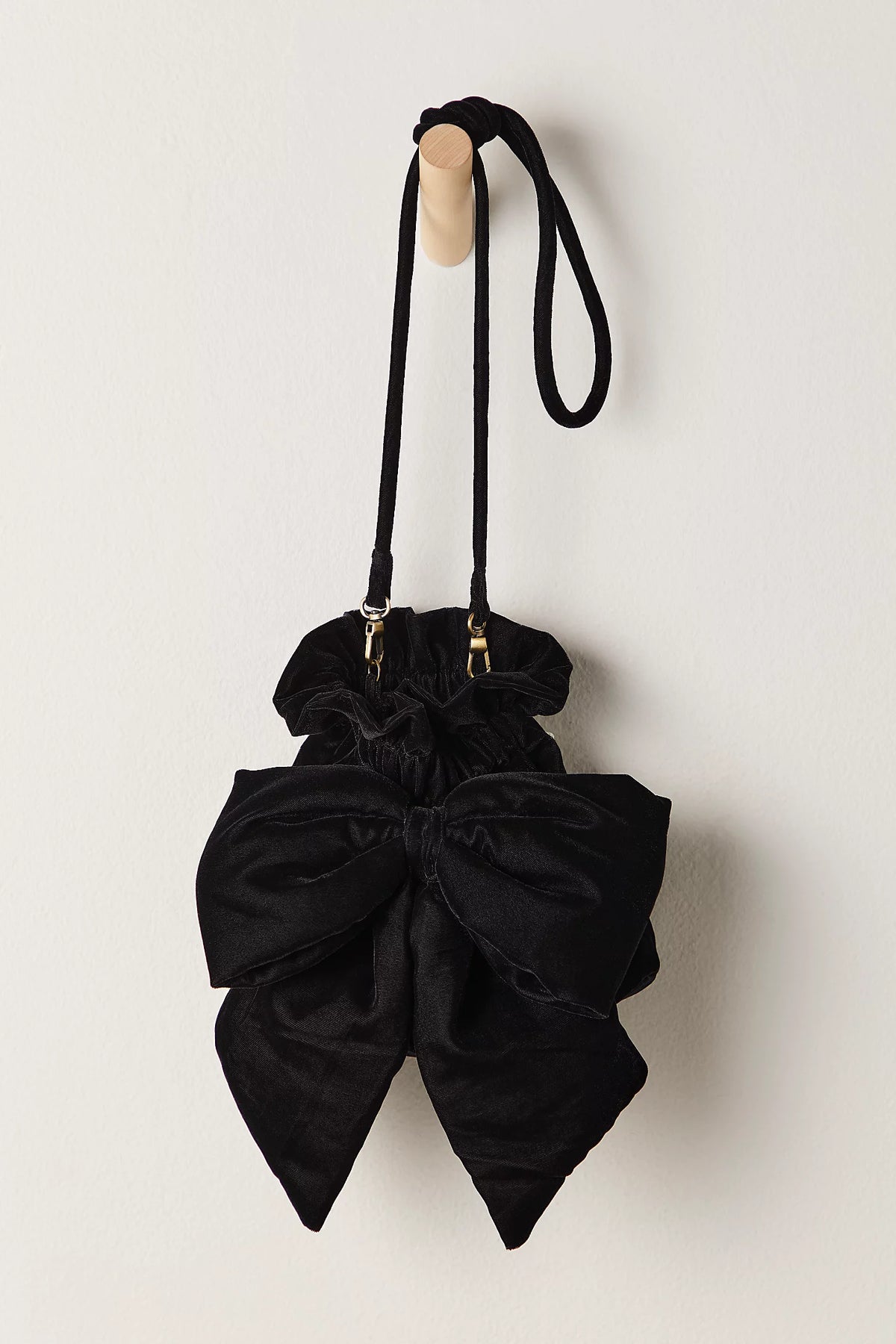 BELLE VELVET BOW BAG