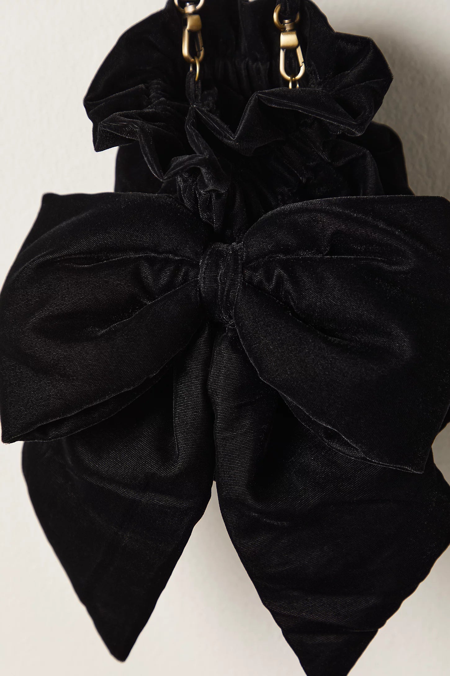 BELLE VELVET BOW BAG
