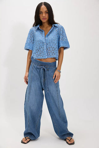 MANNIE LACE BUTTONDOWN