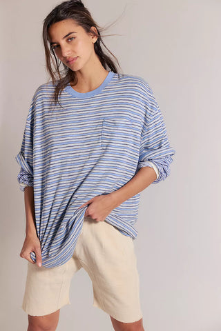 ALL LOVE STRIPE POCKET TEE