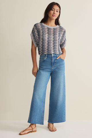 BALLAST CROCHET STRIPE TOP