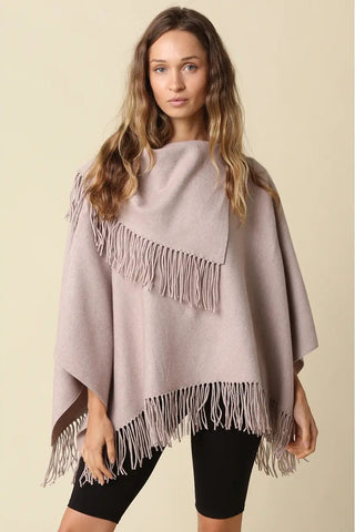 SOPHIE FRINGE PONCHO