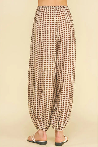 WANDERLUST PRINTED WIDE LEG PANTS