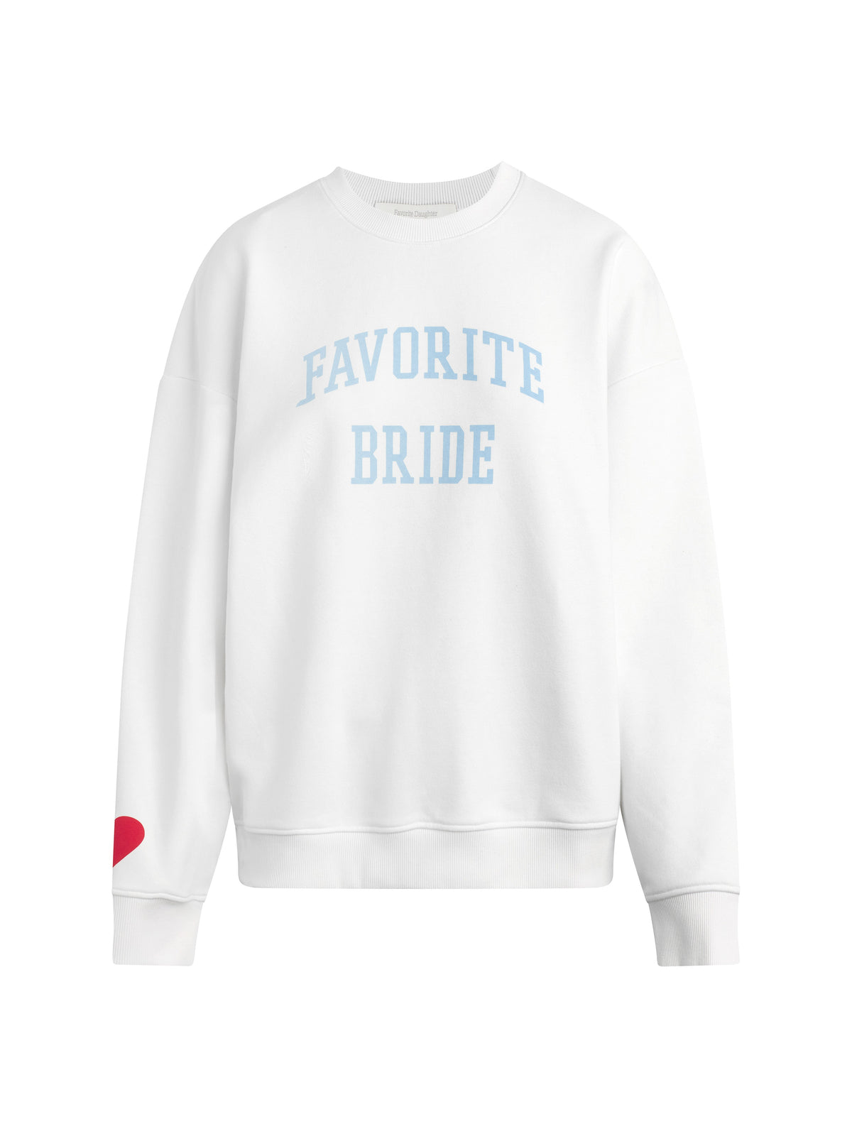 Resort honeymoon look with favorite bride sweatshirt