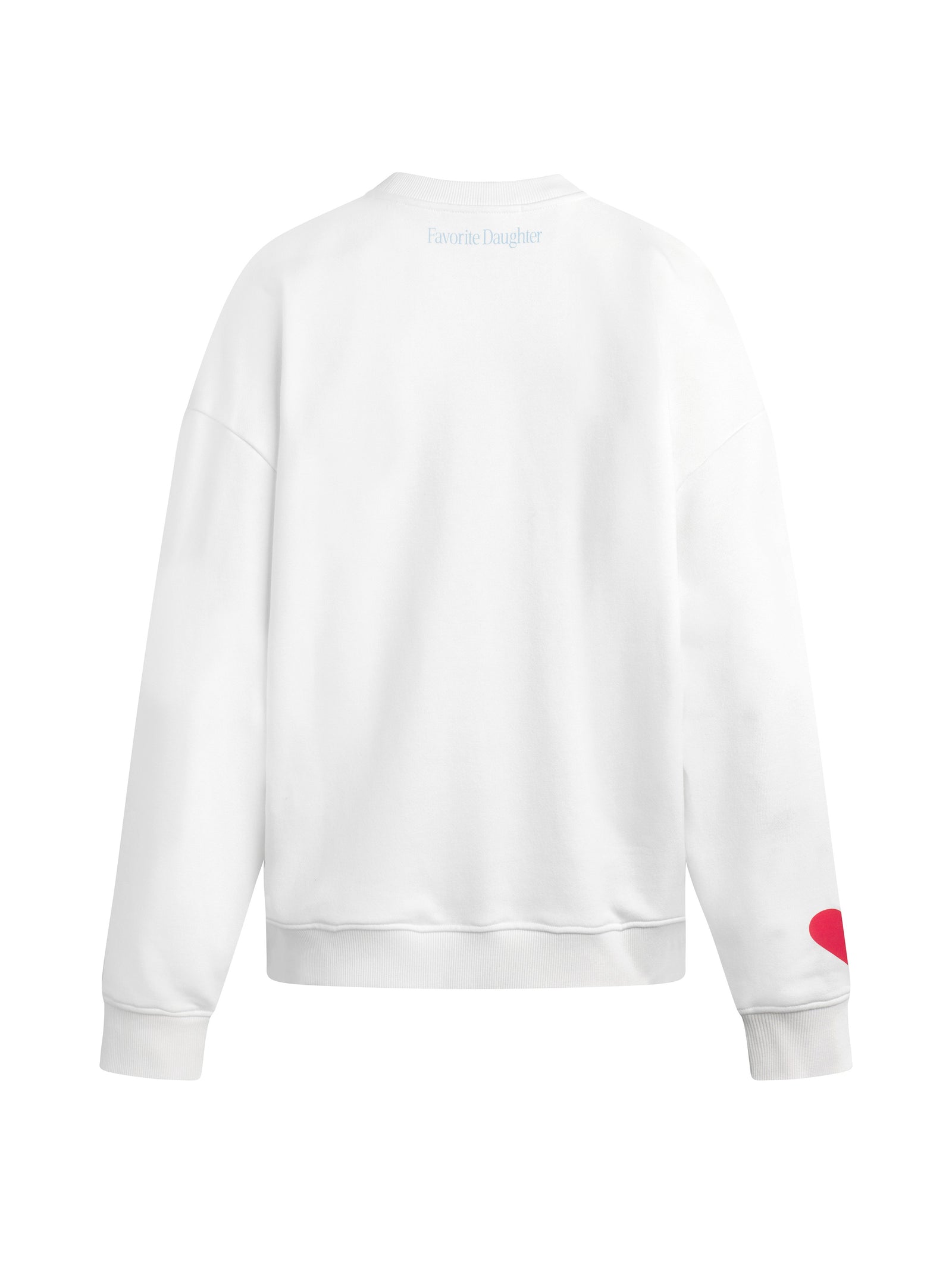 Back view showcasing the relaxed fit of bride sweatshirt