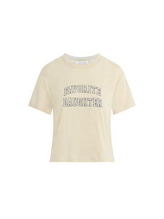 Back design of Favorite Daughter Cropped Collegiate Tee