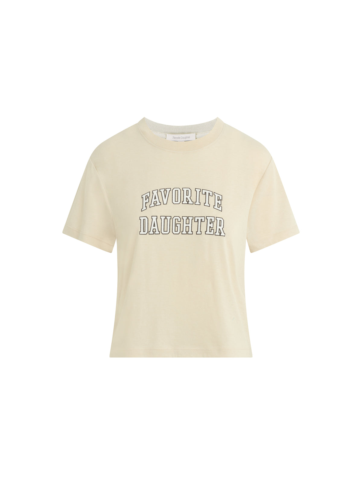 Back design of Favorite Daughter Cropped Collegiate Tee