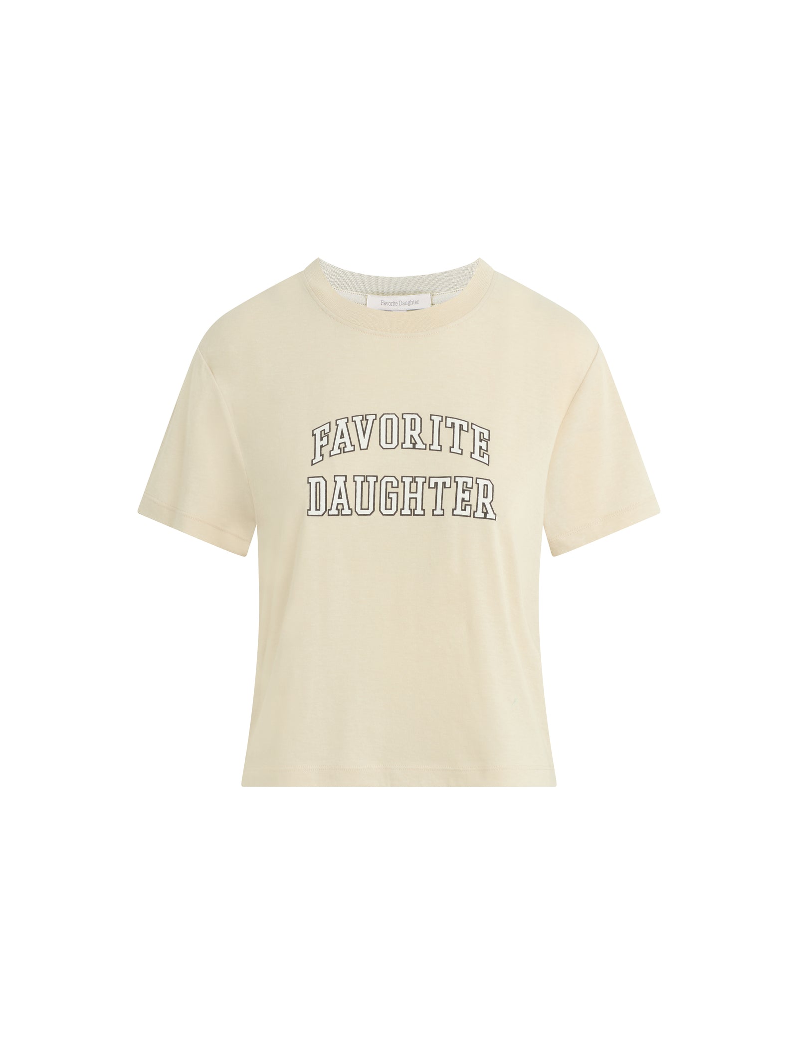 Back design of Favorite Daughter Cropped Collegiate Tee