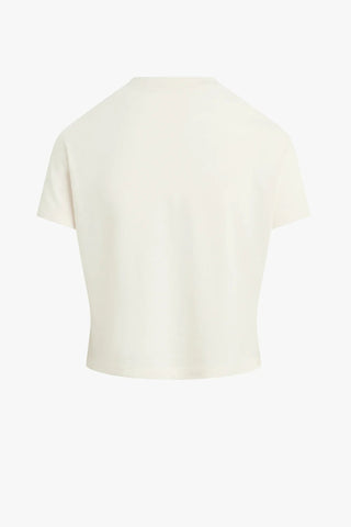 THE CROPPED FAVORITE DAUGHTER TEE GARDENIA & LIGHT SAG