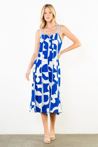 SANTORINI SPLASH MAXI DRESS