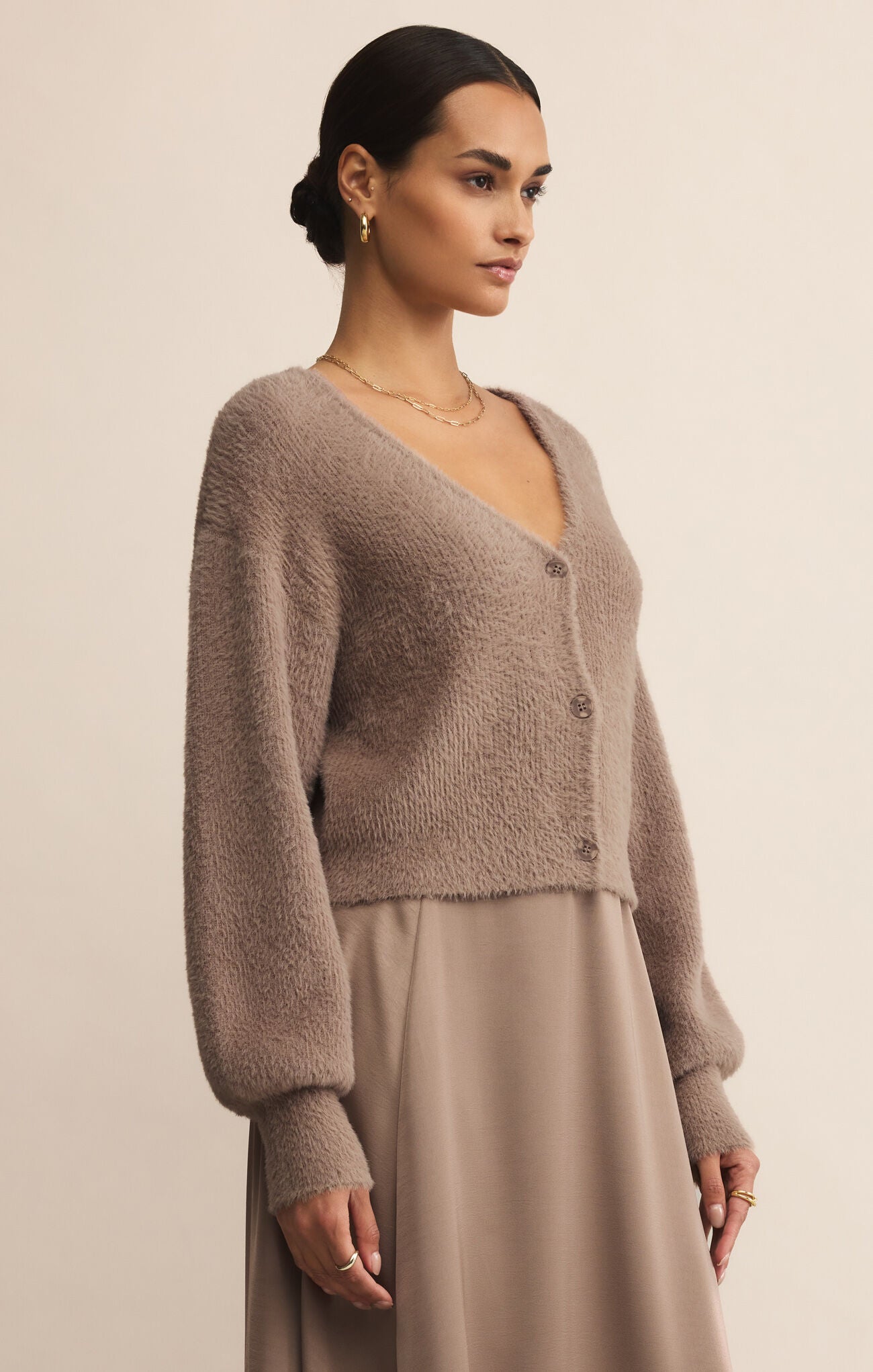 SADIRA FLUFFY CARDIGAN